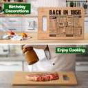 2 x 70th Birthday Gifts for Women Men,70 Year Old Birthday Gifts Woman Man,70 Years Gifts for Dad Mom Grandparents Wedding Anniversary,Back In 1956 70s Birthday Decorations Engraved Bamboo Cutting Board