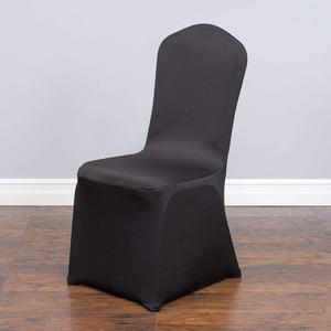 Set of 1/10/50Pcs Hotel Banquet Dining Spandex Stretch Chair Covers - Wedding Reception Banquet Party Restaurant, 17 Colors! (50, Black)