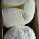 Outdoor Patio Chair Cushions Set, 24" x 24", Set of 2, Water-Repellent, Fade Resistant, Deep Seat Bottom and Back Cushion for Backyard, Couch, Sofa and Patio Furniture, Red Yellow Vine Flower