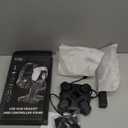 KDD Gaming Headphones Stand, Rotatable Headset Stand with Light Modes - Controller Holder with 2 USB Charging Ports and 3.5mm - Earphone Hanger Accessories for Desktop Gamer(Black)