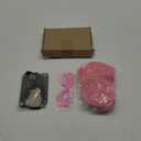 PLULON Pink Short Bob Wig and Sunglass Set, Neon Short Bob Wig Sunglass Pack Costume Colorful Cosplay Wig Hairpieces for Bachelorette Neon Party Favors, Halloween Decorations