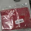 Encasa XO Throw Pillow Covers 12x12 in Set of 2 Deep Red | No Inserts | Cotton Pillow Covers for Living Room, Bed, Sofa, Couch | Decorative Cushion Covers with Improved Zipper