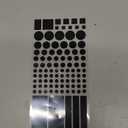 FLANCCI LED Light Blocking Stickers, Light Dimming Filters, (2 Sheets) Dimming Sheets for Routers, LED Covers Blackout, Dimming 80% of LED Lights, (2Sheets = 1 Cut Out + 1 Uncut)