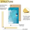16x24 Picture Frame Set of 2, Scratch-Proof Gold Frame Lightweight yet Sturdy Display Poster Artwork 16 x 24 Horizontally/Vertically - Slide-In Strips|2 Packs|Gold|16"x24"