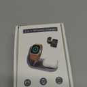 ViiQien for Apple Watch Charger, Magnetic Fast Charging Dock Compatible with iWatch Series Ultra/SE/10/9/8/7/6/5, for Apple Watch Airpod Charger Stand Holder, Watch Charging Station Cable(Gray)