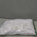 Lrady Women's Formal Evening Gowns High Split Ruffle Wedding Guest Cape Sleeve Cocktail Party Maxi Dresses, White, X-Large