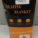 Heated Blanket Electric Throw - Soft Flannel Electric Blanket 50" x 60", Heating Blanket with 10 Time Settings, 6 Heat Settings, Machine Washable with Over-Heat Protection (Gray)