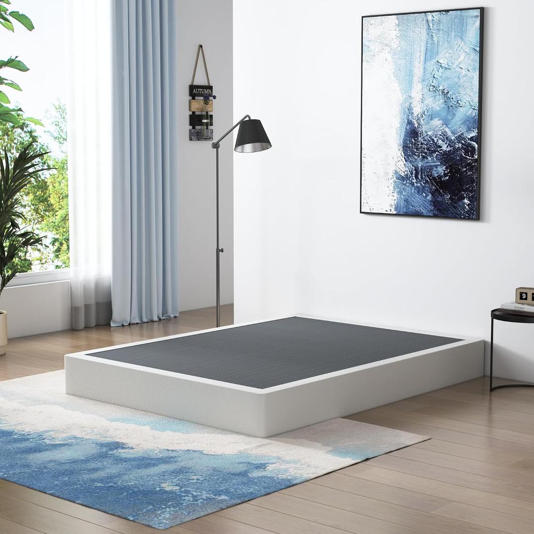 Vehowy 9 Inch Box Spring for Queen Bed, Heavy Duty Box Spring Mattress Foundation/Metal Bed Base/Noise Free/Non-Slip/Easy Assembly