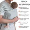 Baby Wrap Sling Carrier for Newborn, Infant, Toddler, Kid | Breathable Lightweight Stretch Mesh Water Sling | Nice for Summer, Pool, Beach, Swimming | Perfect Shower Gift Champagne