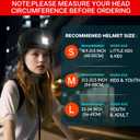 DKONI Bike Helmet with LED Lights Bicycle Helmets Commuter Cycling Helmet USB Rechargeable Front & Back LED Light Helmet for Adult Men Women