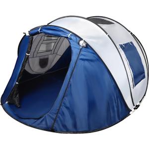 Treefox Pop-up Camping Tent Instant Tent for 2-4 Person Easy Setup Tent | Family Tent Automatic Setup Durable Door Tent with Carry Bag Waterproof Sunshade for Camping Hiking Traveling Outdoor