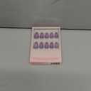 Glamnetic Press On Nails - Tarot | Short Almond Purple Nails with Ombre Design, Reusable Stick On Fake Nails with Glue | Salon Quality | 15 Sizes - 30 Nail Kit