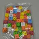 Jenaai 100 Pcs Foam Dice for Classroom Small Colorful Dice Cubes with Number Dots for Math Teaching Classroom Party Favor(Multicolor,0.62 Inch)