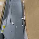 Bellemave Twin Corner Bed Frame, Captains Bedframe, Wood Twin Size Daybed with L-Shaped Bookcase and 2 DrawersDaybeds with Storage Cabinets, Gray