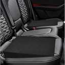 2 PCS Auto Seat Wedge Leveling Cushion, Comfortable Car Backseat Wedge Support Cushion Pad, Angled Design Car Interior Chair Pad Ergonomic Pain Relief Rear Seat Leveling Mat