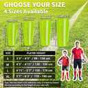 LPONJAR Soccer Shin Guards for Kids Youth Adults - Shin Pads and Sleeves with Optimized Insert Pocket for Boys Girls Men Women for Football Games - Protective Soccer Equipment