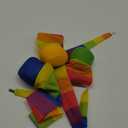 Leyndo 3  Pcs Throw and Catch Ball with Rainbow Tail, Soft Rainbow Play Ball, Sports Comet Balls Playground Toys Bulk for Indoor Outdoor Games Activities Throwing School, 25.59'' Long