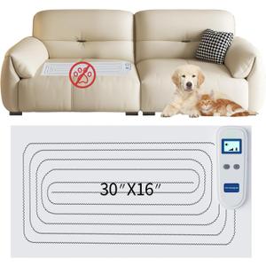 Scat Pet Shock Mat IndoorScat mats for Dogs3 Training Modes31"x15" Keep The Dog Off The Couch Sofa, SofaCounter TopSafe Shock Training Pads for Dogs and CatsRechargeable Shock mat (3016C)