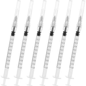 1ml/cc Syringes with Needle - 27Ga 1/2Inch Needle,Luer Lock Syringe for Scientific Iaboratories,Disposable Individually Wrapped (100Pack)