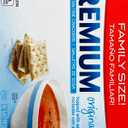 Family size 6 packs original topped with sea salt premium saltine crackers NET 1LB 8oz