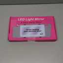 Car Sun Visor Vanity Mirror with Protective Cover, LED Makeup Mirror with 3 Light Modes, Dual Rechargeable Dimmable Touch Control Travel Vanity Mirrors, Universal for Car SUV Truck (Black)