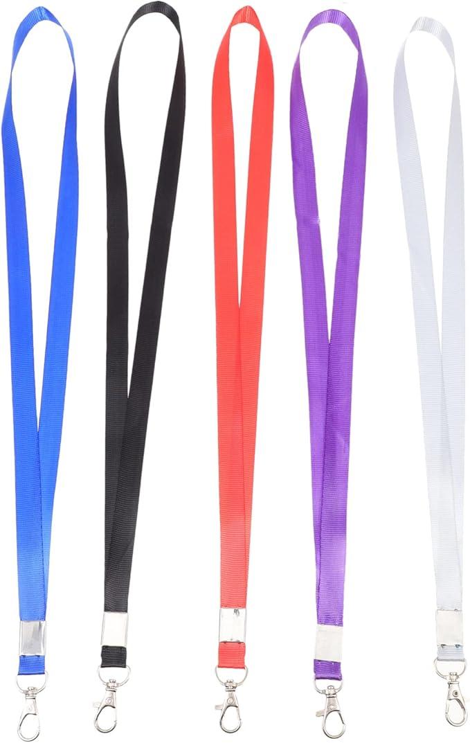 Card Lanyard ID Cards Holder Name Tag Badge Holder Neck Hanging Straps Long Work Card Rope for Kids School Conferences Business, Colorful