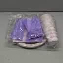 140Pcs Gingham Party Supplies for 20 Guests Thick Paper Plates and Napkins Knives Spoons Forks Cups Disposable Party Set Cutlery for Dinner Baby Shower Wedding Favor (Blackish Green)