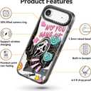 for iPhone Air Case Cute - Durable Shockproof 6.6 ft Drop Impact Phone Case - Funny Skeleton Halloween Horror Design for iPhone 17 Air (6.5") Black
