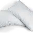 Set of 2 Bed Pillows (13x20 inch, White)