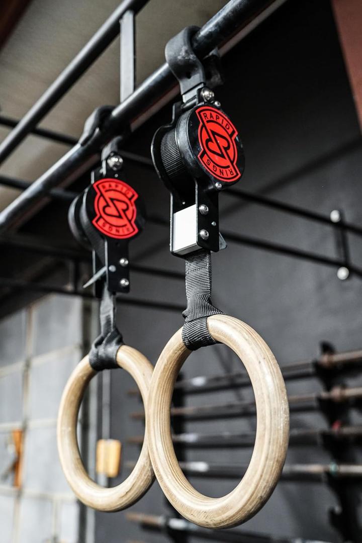 Rapid Rings – Portable Gymnastic Rings for Strength, Stability, and Skill Training Anywhere, Each set includes 8.5 ft of heavy-duty straps that adjust instantly to any height or exercise