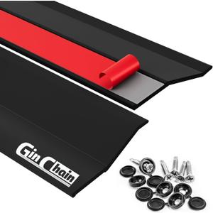 Garage Door Seal Top and Sides, 36FT Garage Weather Stripping Side Seal Top Seal, Universal Weatherproofing Garage Door Trim Weather Strip(Black)