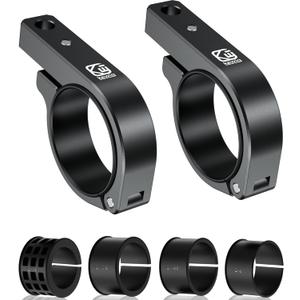 BRCOVAN Light Bar Mounts 2PCS, Aluminum Alloy Off-Road LED Light Mounting Bracket, Fit for Round Rails / Roll Cage Bars 1.5" 1.75'' 1.85" 2'' 2.1" in Diameter, for Motorcycle ATV UTV Car Boat Truck