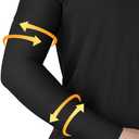 beister Medical Compression Arm Sleeve for Men WomenSingle, 20-30 mmhg Full Arm Support for Pain Relief, Lymphedema (Large, Black)