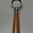 51mm Bottomless Portafilter 2 Ears for Delonghi Stilosa ECP3420/EC155/BCO430/EC260,Stainless Steel Filter Basket and Walnut Handle