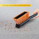 1-Pack 17" Heavy Duty Metal Dust Pan with Cleaning Brush Set
