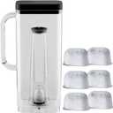 Anbige Replacement Parts 66oz Water Reservoir with Filter Holder and 6 charcoal Water Filters,Compatible with Keurig K-Supreme Single Serve K-Cup Pod Coffee Makers