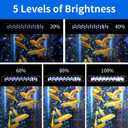 AQUANEAT LED Aquarium Light for 30 to 38 Inch Fish Tank, Auto On Off with Timer, Full Spectrum, Adjustable Brightness, Daylight Moonlight Mode, for Fresh Water Low-to-Mid Light Plants