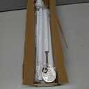 Tension Curtain Rod 31 to 75 Inch Spring Tension Rod for Windows Adjustable Curtain Rod No Drilling Expandable Pressure Curtain Rod Tension Rods for Window,Bathroom,Kitchen,Doorway (White)