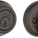 Kwikset 780 Deadbolt Lock, Venetian Bronze Round Exterior Keyed Front Entry Door, Pick Resistant SmartKey Rekey Security, Single Cylinder Dead Bolt, with Microban Protection (New)