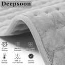 Deepsoon Heating Pad,Electric Heating Pads for Back,Neck,Moist Heating Pad for Abdomen Shoulder Knee Legs,Dry/Moist Heat&Auto Shut Off,Mother's Day Birthday for Men and Women,Light Gray,24x12 Inch