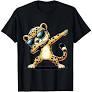 Dabbing Cheetah Sunglasses Cheetah Animal TShirt,Medium