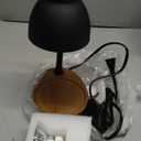 Dimmable Candle Warmer Lamp Adjustable Height Electric Wax Melt Warmer for Jar Scented Candles Suitable for Home Office Decor Birthday Gifts for Women Mom Grandmawith 2 Bulbs (A_black Metal)