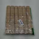 Coloch 8 Pack Natural Bamboo Placemats, Rustic Anti-Slip and Heat-Resistant Table Mat for Kitchen, Dinning Room, Table Protection