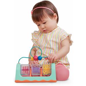 B. toys- B. baby- Bead Maze- Baby Activity Station Developmental Interactive Baby Toy Balls, Spinners Sensory Toys for Babies Spin, Rattle & Roll- 6 Months+