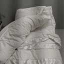 puredown Soft Feather Down Throw Blanket Lightweight Packable Couch Throw for Indoor and Outdoor Use, Throw 50"X70", Pure White