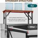 TEMI Small Computer Desk Folding Table - No Assembly, Compact 35.8" Foldable Desk with Power Outlets & USB Charging Port, Portable Small Office Desk, Ideal Mini Study Table for Narrow Spaces, Brown