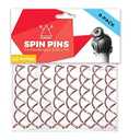HAWWWY Gold Spiral Hair Pins - 8 Pack of 2.5 Inch Bobby Pins for Buns, Updos, and Messy Styles - Hair Accessories for Women and Kids - Twist Design for Thick or Fine Hair