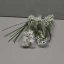 Babys Breath Artificial Flowers,18 Pcs Gypsophila Real Touch Flowers for Wedding Party Home Garden Decoration White