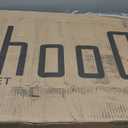 ChooChoo Farmhouse Coffee Bar Cabinet, Buffet Cabinet with Storage, Sideboard Buffet with Glass Door, Console Table for Kitchen, Hallway, Entrance, White