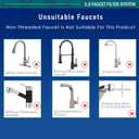 LongLasting Bathroom Sink Faucet Water Filter .Removes 99% Chlorine Heavy Metals. Hard Water Softener. Kitchen Purifier. Relieve Dry, Rough&Itchy Skin, Suitable for Sensitive Skin.TWF Series